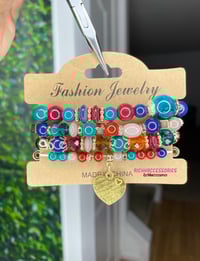 Colors beaded bracelet set 