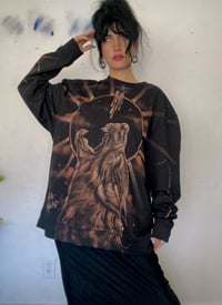 Image 3 of “APOCALYPSE” BLEACH PAINTED PULLOVER SWEATER XL