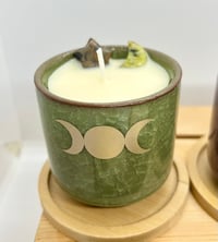 Image 4 of Mother Maiden Crone Round Pottery Candle