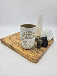 Image 1 of White Mushroom Tumbler  
