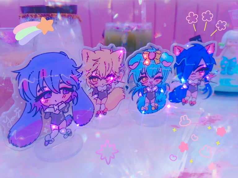 Nitro+Chiral BL Acrylic Standees 8cm Image 3