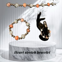 Heart stretch bracelet