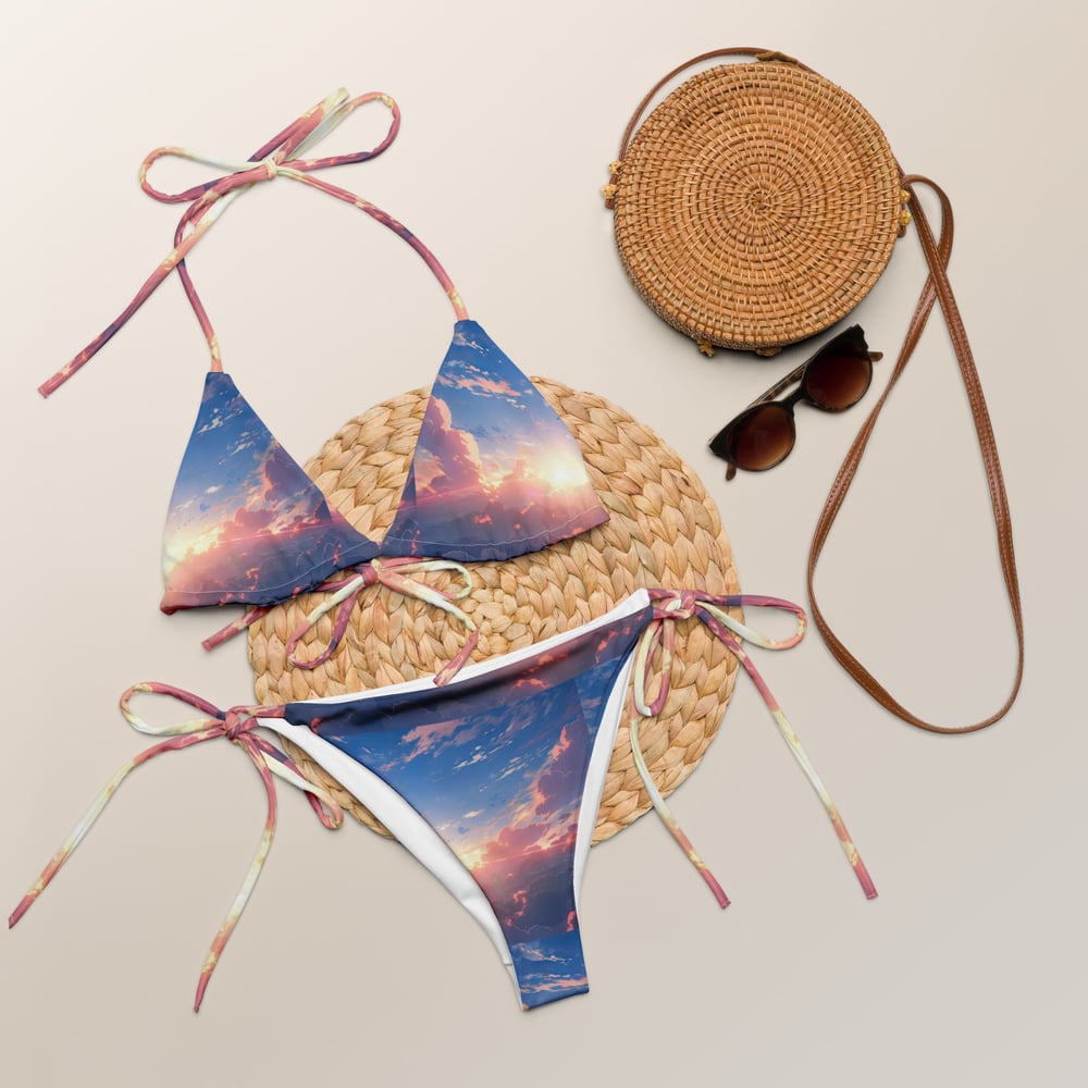 ZEN EXP - Anime All-over print recycled string bikini