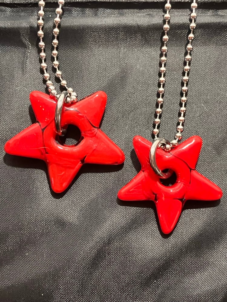 Image of fire red stars