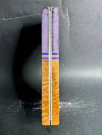 Image 4 of G-carta Micarta & Curly Narra Segmented Knife Scales