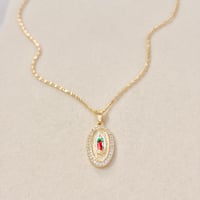 Image 1 of Virgin Mary Medal Necklace