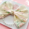 Spring Collection Pink Ditsy floral Bow 