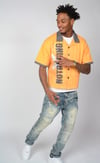Crop Button Up Yellow 