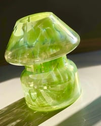 Image 3 of METALLIC LIME GLASS LAMP
