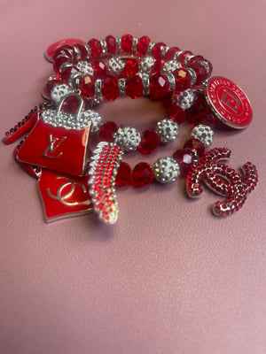 Image of Heart of love (Red) 3 piece Bracelets