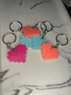 Heart Perler Bead Keychain