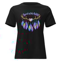 Image 2 of Women's Relaxed T-Shirt, Spirit Of The Wild Western Antlers Tee
