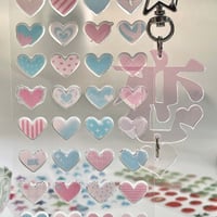 Image 3 of 3D Plastic Heart Stickers