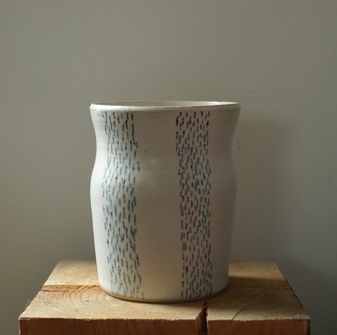 Image of Blue and White Vase