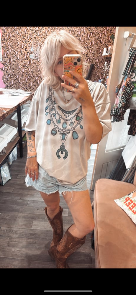 Image of Turquoise necklace tee