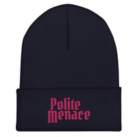 Image 1 of Polite Menace Cuffed Beanie cap