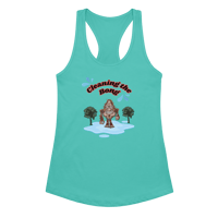 Image 5 of Cleaning The Bong Women’s fitted racerback tank top