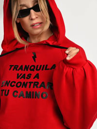 Image 5 of SUDADERA TRANQUILA ROJA