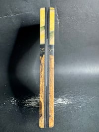 Image 4 of Mammoth Tusk & Cholla Cactus Segmented Knife Scales 