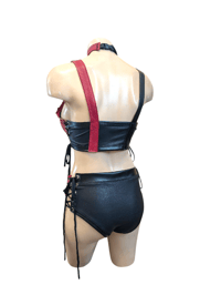 Image 4 of Harlequin red and black 3 piece set 