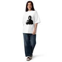 Image 3 of Unisex organic oversized high neck t-shirt