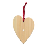 Image 2 of Heart Shaped Wooden ornament