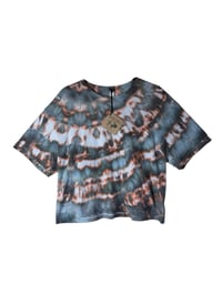 Image 2 of L Crop Tee in Ember Ice Dye 2