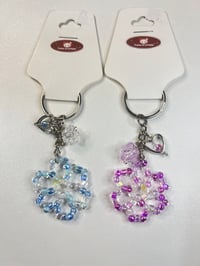 Image 1 of Flower charm keychain