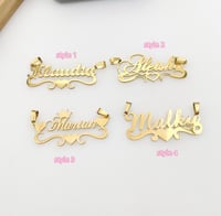 Image 3 of Custom Nameplate Necklace