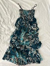 Image 3 of 00s maxi blue dress // 36