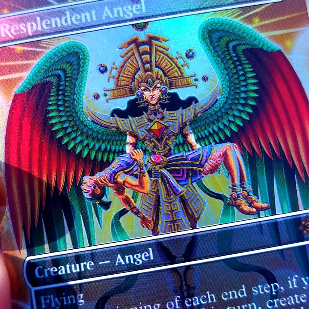 Image of  "RESPLENDENT ANGEL" HOLOGRAPHIC MGT CARD 