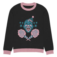 Image 14 of Psycho Clown Pink and Blue Knitted crew neck sweater