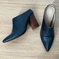 Image 2 of JOE’S Black Genuine Leather Women's Mule Shoes