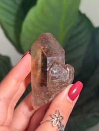 Image 2 of NATURAL RUTILE SMOKEY QUARTZ POINT -BRAZIL- J