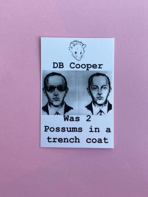 Image of DB Cooper Mystery Solved Sticker 