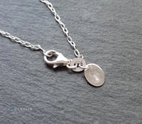 Image 2 of Fine Silver Open Book Pendant Necklace