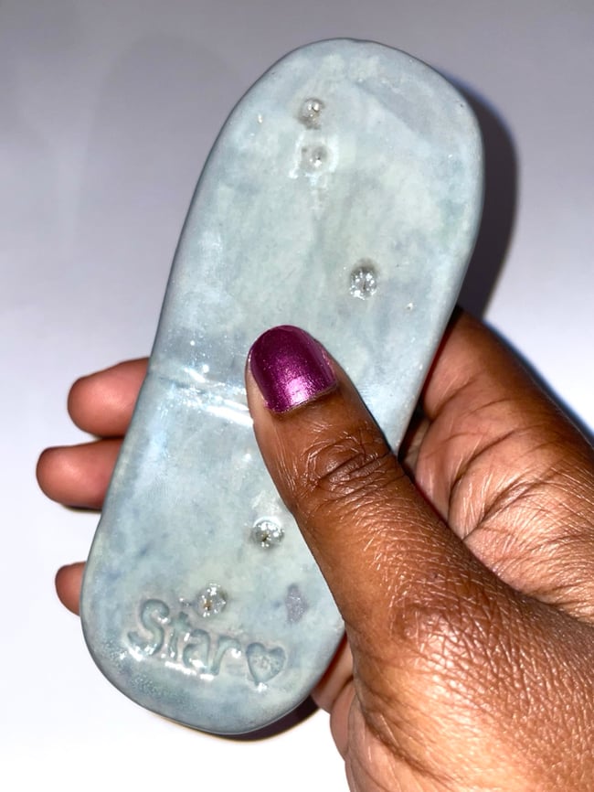 Gray Ceramic Phone Pipe