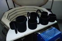 Image 7 of Circle Mug In Black Satin