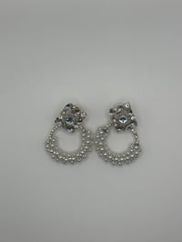 Image 1 of Beaded diamond earring