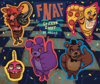 Image 2 of FNAF STICKER SETS