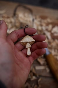Image 3 of Mushroom Pendant Necklace..