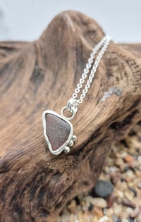 Image 4 of Amber Seaglass Necklace 