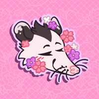 Sapphic Possum Sticker