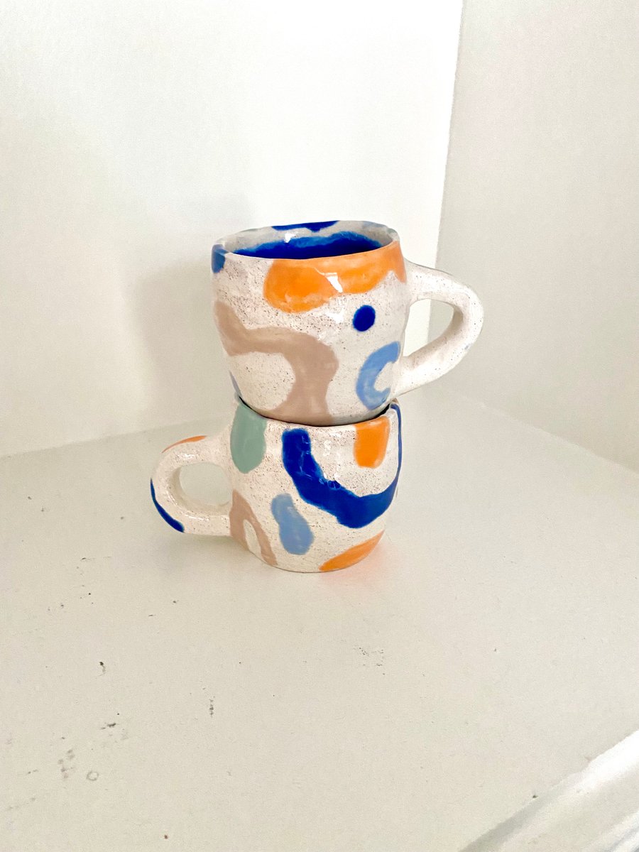 Handmade Ceramic Espresso Mug 6 Oz 