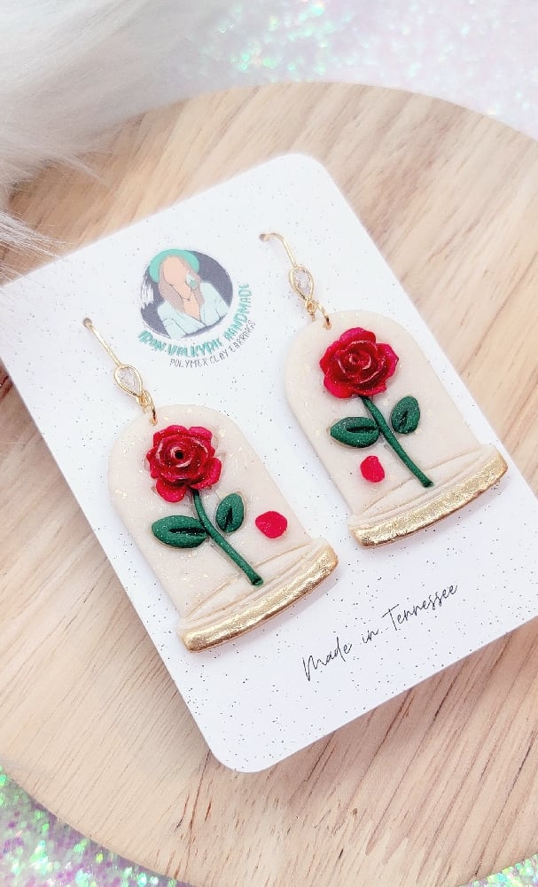 Image of Enchanted Rose Dangles