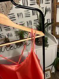 Image 3 of  Tangerine satin and slip dress
