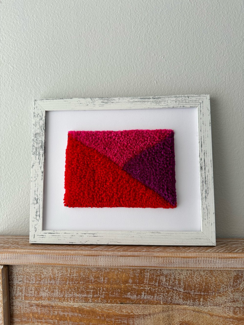 Image of Red Monochromatic Little Rug Frame