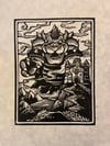 Bowser's Hollow Block Print