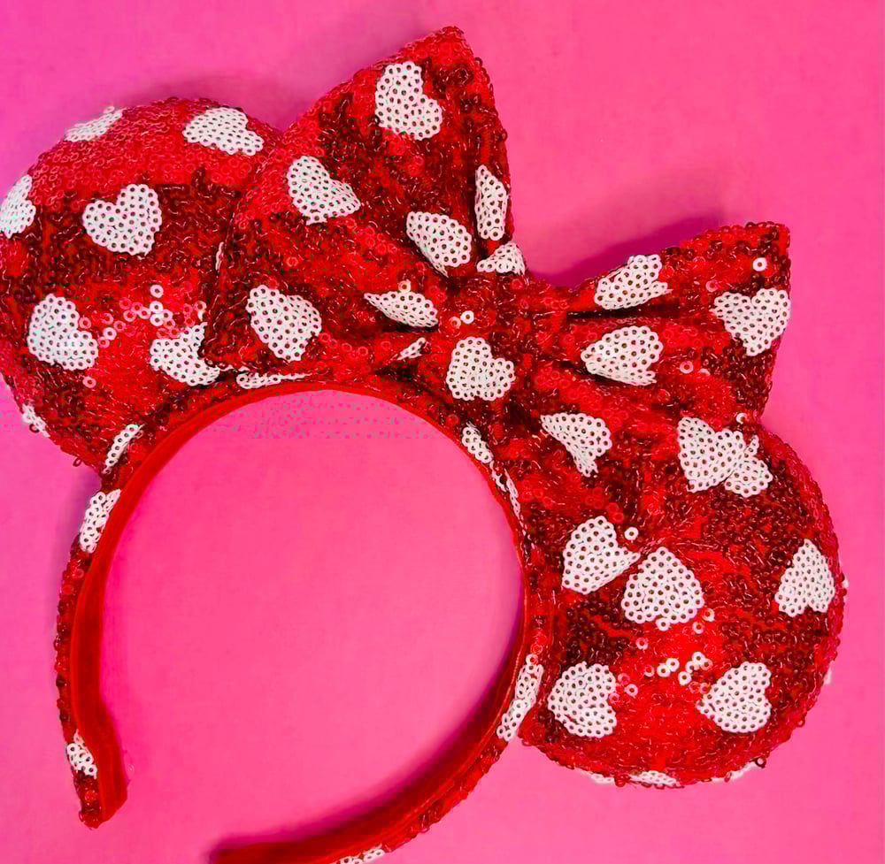 Image of Valentine Sequin Heart Ears