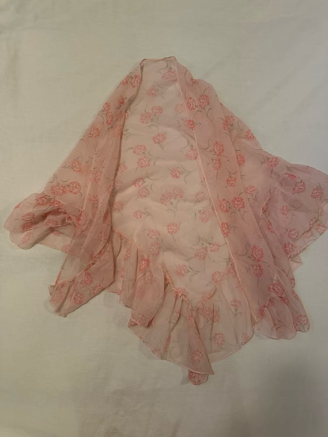 early 70s bohemian dream dress and matching shawl
